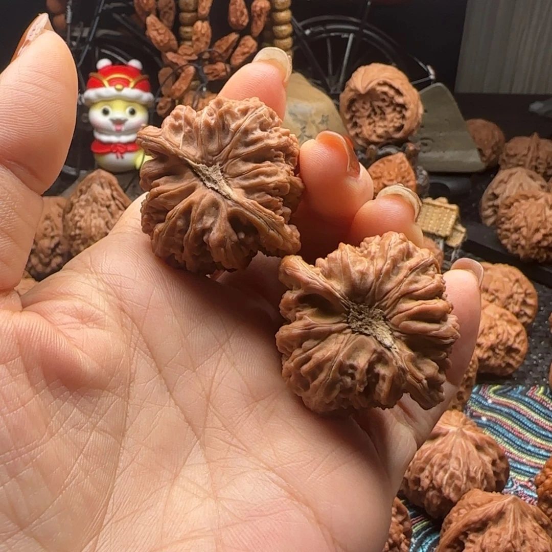 把件文玩核桃全品三角密纹39