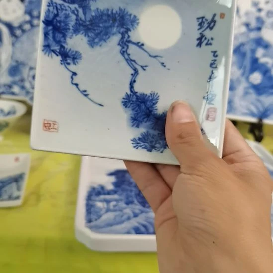 x***k景德镇釉下彩手绘图！
