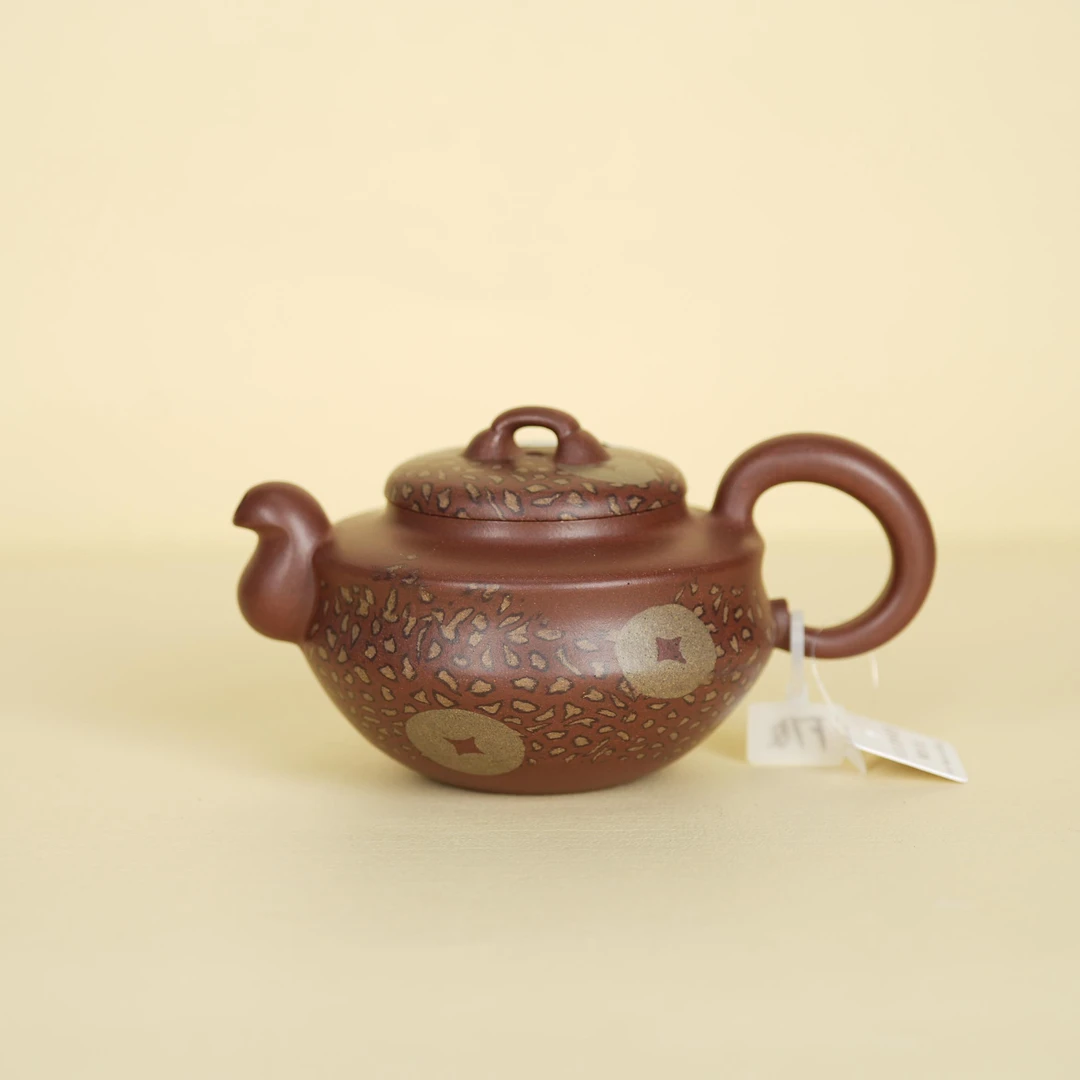 珽珽紫砂丨范陶琦 金钱豹（二）老紫泥 250cc