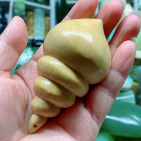 蛇纹石玉未镶嵌手把件