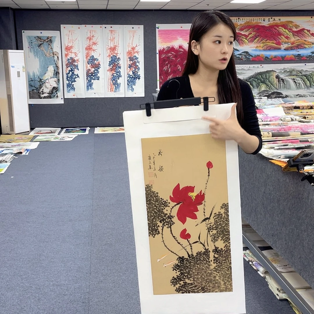 国画作品小姐姐放漏…