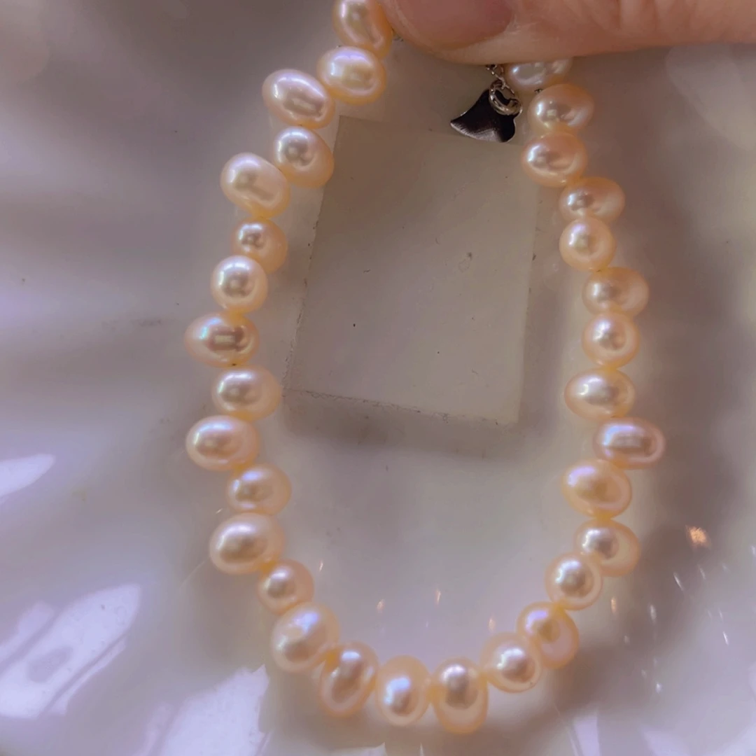 淡水珍珠手绳合金