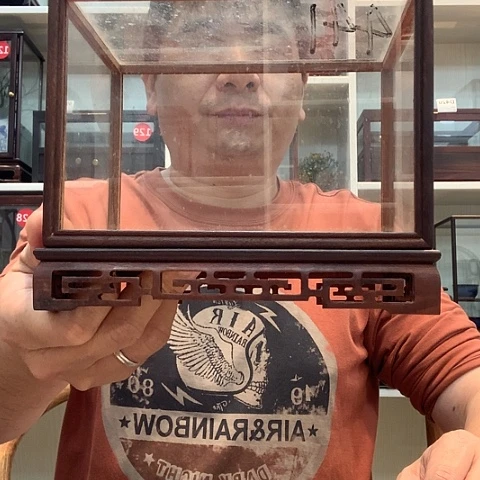 红酸枝木类玻璃罩441