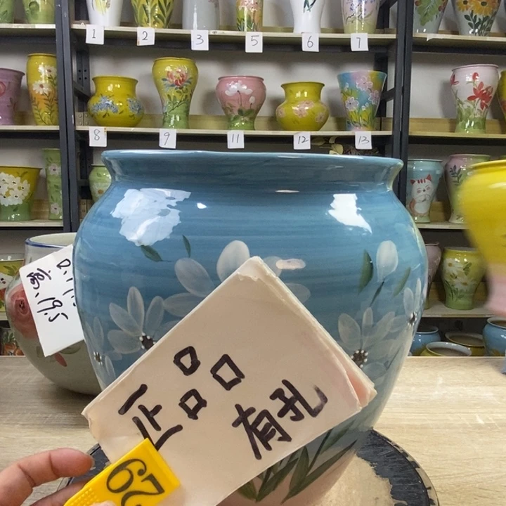 景德镇高温陶瓷花盆