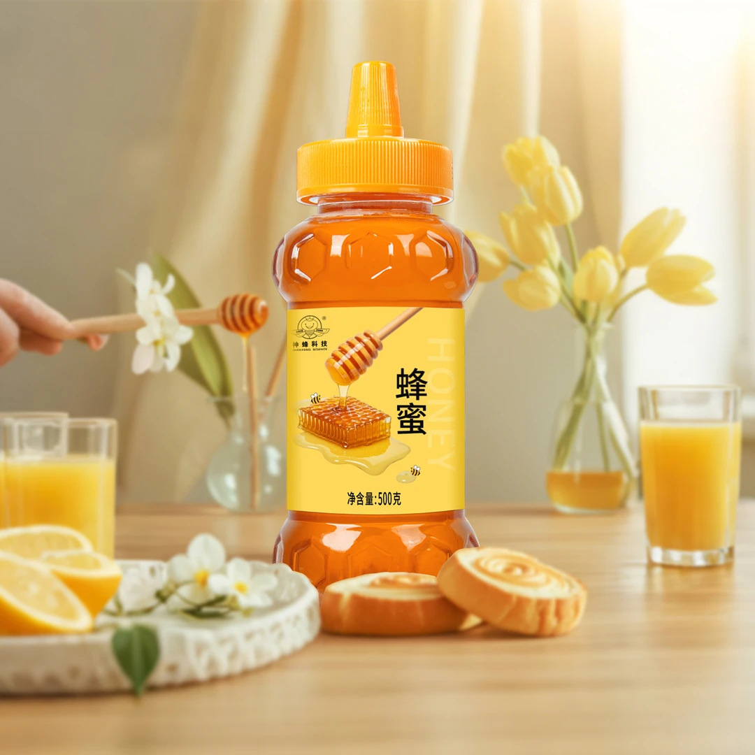亏30瓶神蜂科技30周年活动—百花蜜蜂蜜100%纯蜂蜜官方正品