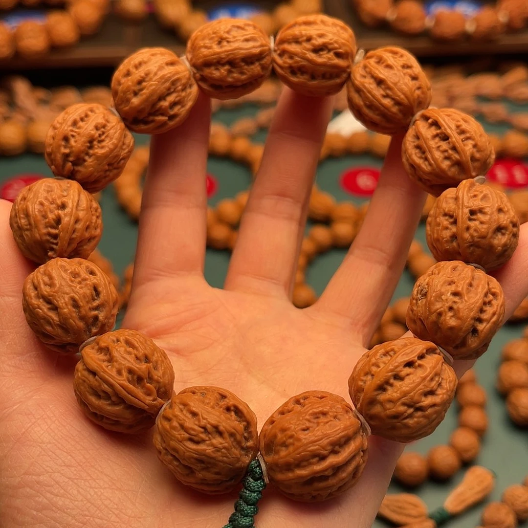 文玩核桃手串21尺寸西瓜筋