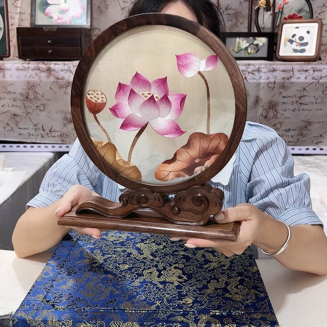 织绣苏绣摆台精工
