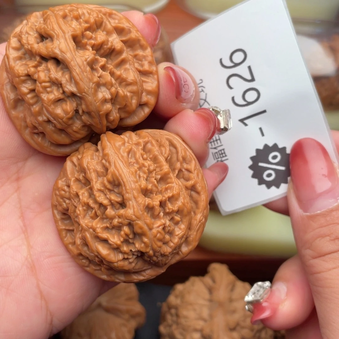 文玩核桃把件43精配大粗筋