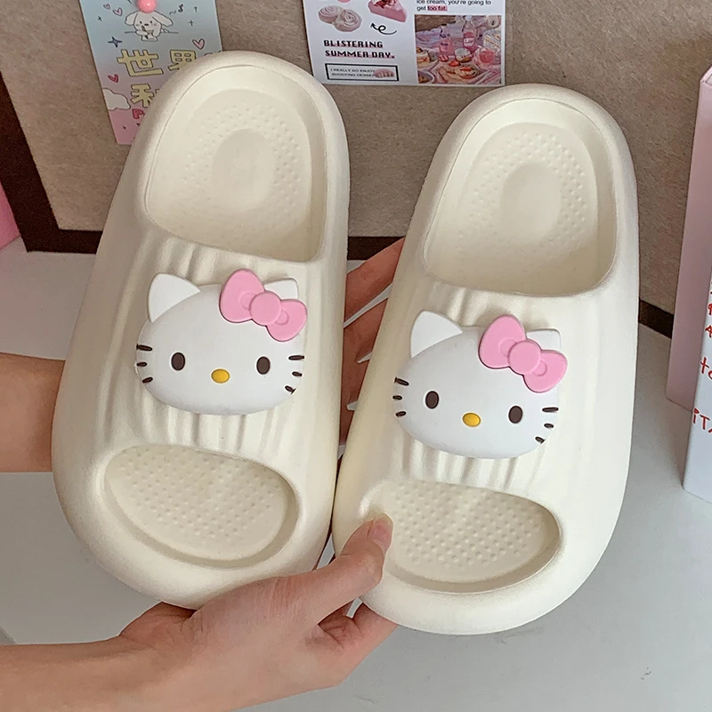 卡通可爱kt猫拖鞋女夏外穿网红仙女风软底居家防滑室内凉拖鞋假日