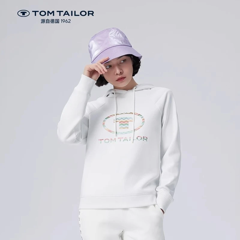 TOM TAILOR德国运动针织套头连帽卫衣外套潮新品TTHOB151E/155E