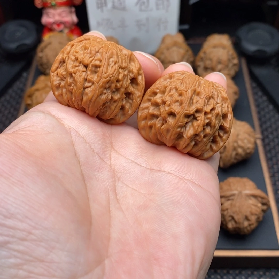 文玩核桃把件全品磨盘39尺