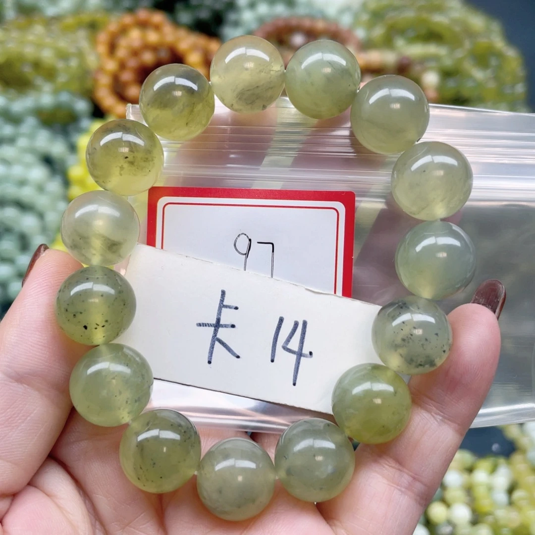 未镶嵌蛇纹石玉手链