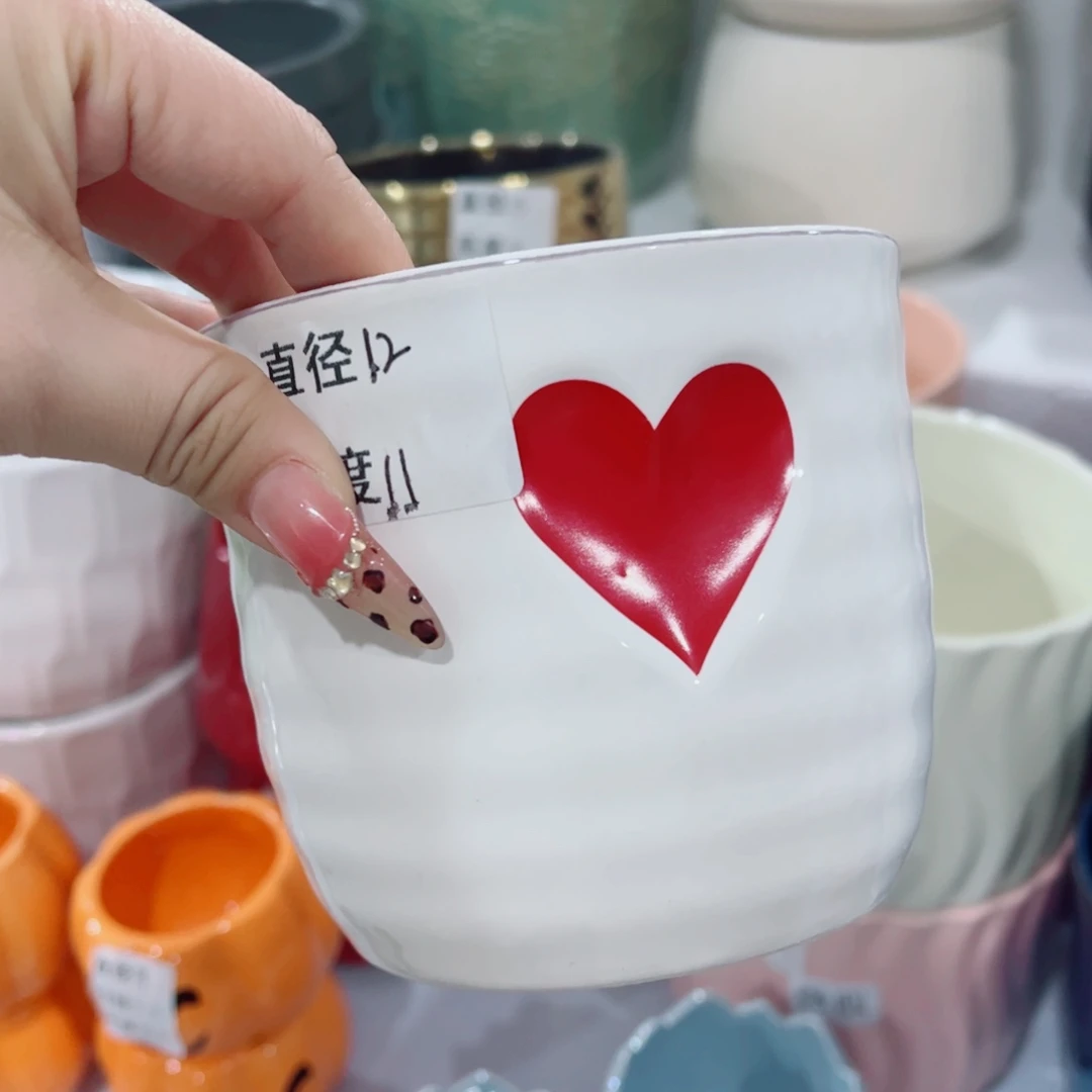 有孔，陶瓷花盆满10米包邮发货