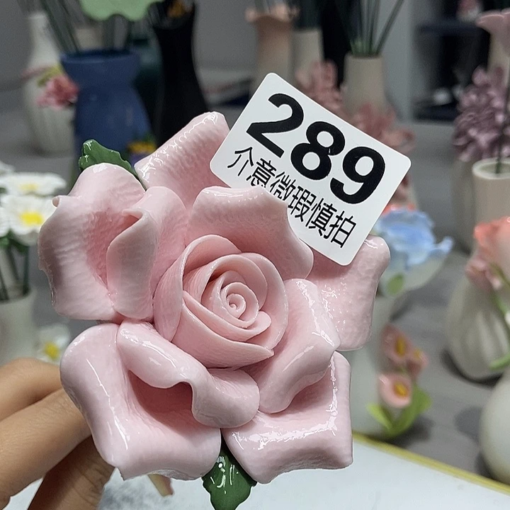 陶瓷纯手工捏花设计