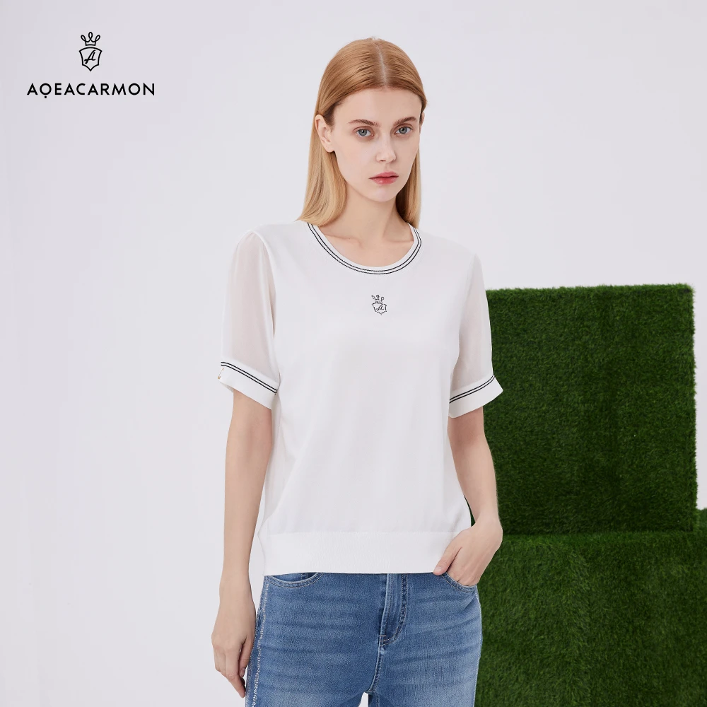 【粉丝专属】雅格上美 女士短袖上衣A22CF22D30