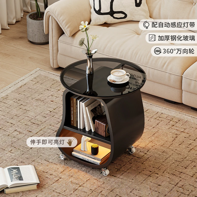 沙发边几客厅可移动茶几迷你小桌子创意推车简约置物架轻奢高级感