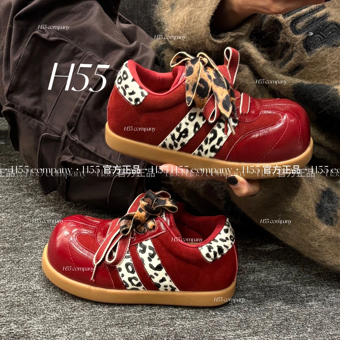 H55-早秋格调丨秋季流行时尚风变异版德训鞋4cm51-2882【Q】