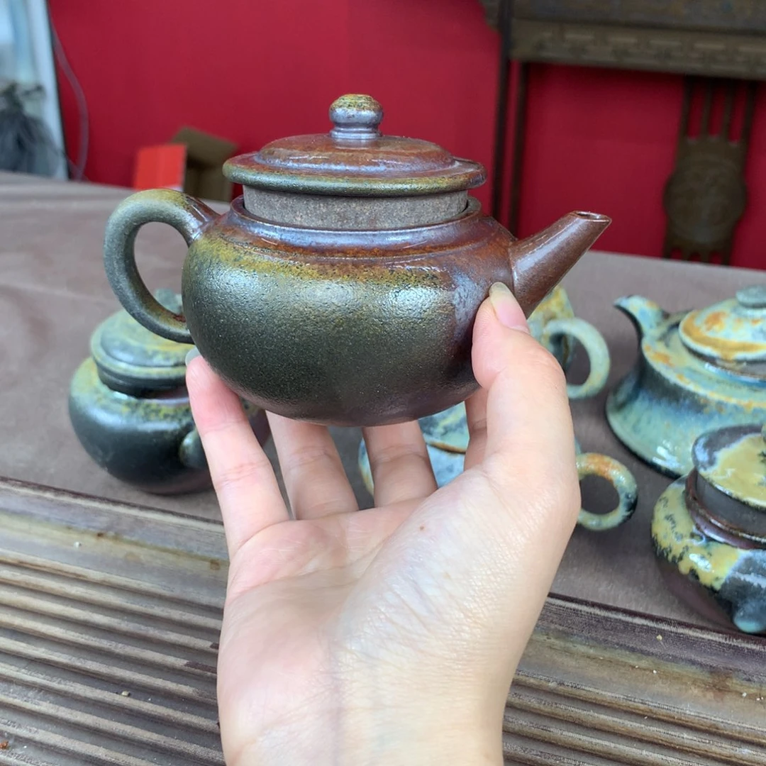 紫砂紫砂茶具纯自然紫砂柴烧