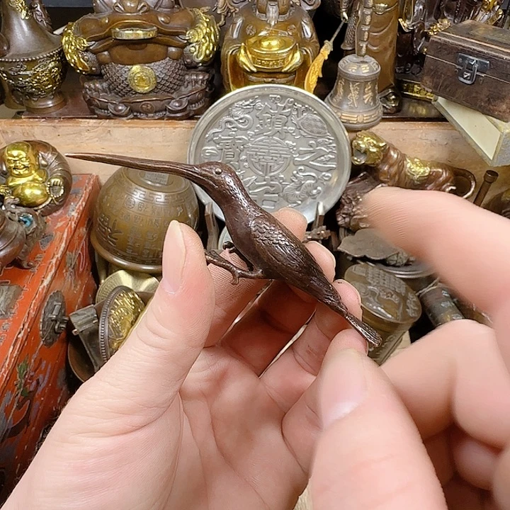 许*月铜材质文玩摆件装饰