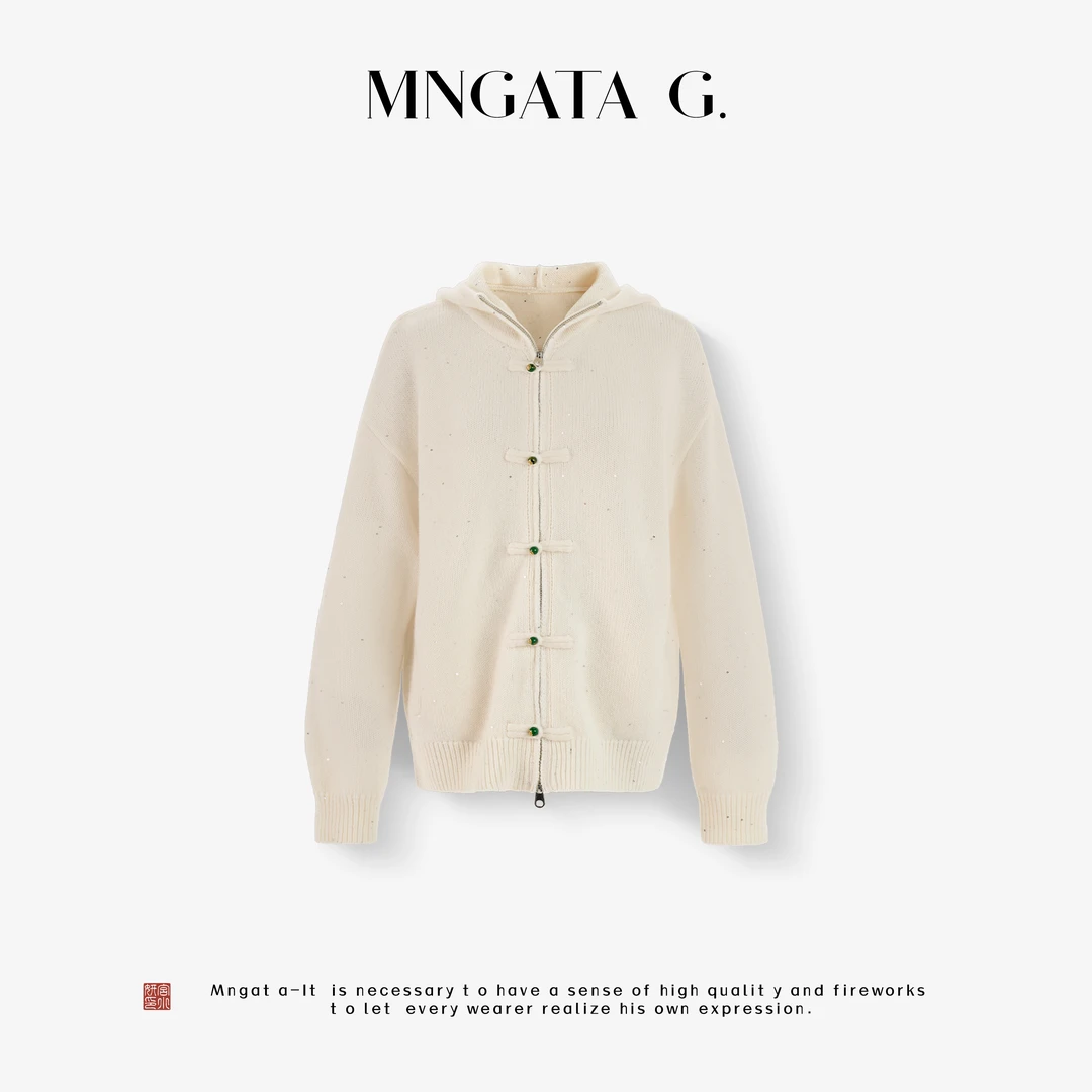 MNGATA G.宫小妍【藕丝秋半】绵羊毛秋冬新中式中国风外套5080184