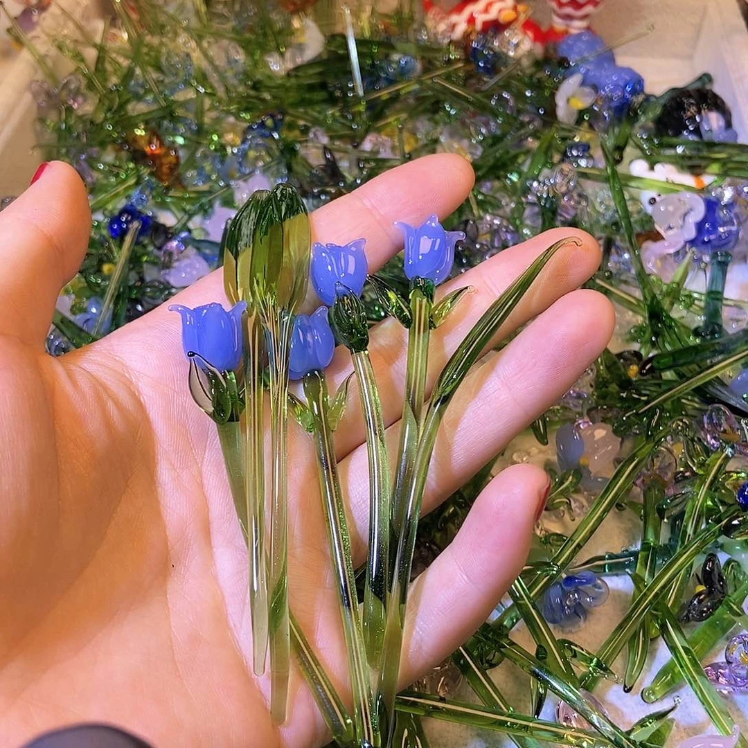 琉璃手工艺品全蓝