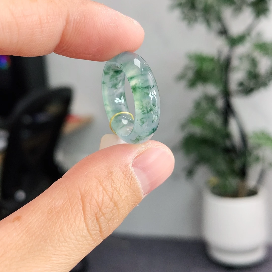 翡翠未镶嵌戒指9号