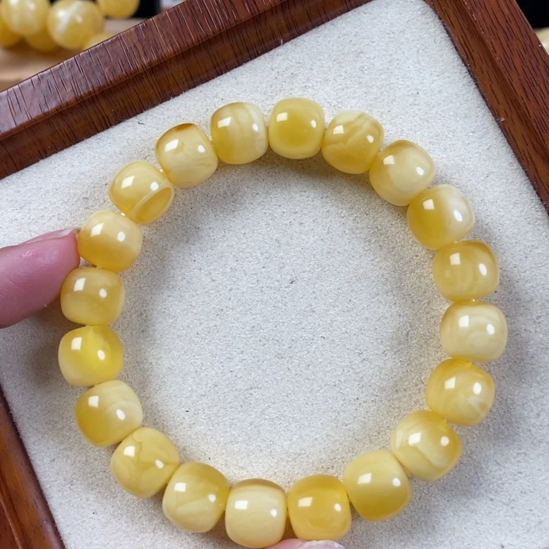 蜜蜡未镶嵌珠宝奇石12➕金白溶洞妖花