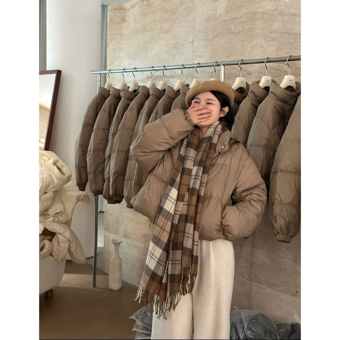 KITTIN-福利韩系甜美蓬松轻量国标50立领面包羽绒服2288-AW25-TJ