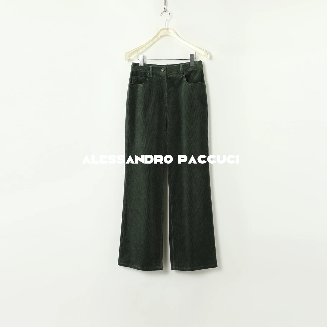 AP洛哥43149KC【温暖长廊】匹马棉纯色灯芯绒时尚休闲长裤2024秋