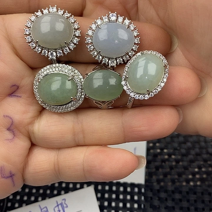 未镶嵌戒指翡翠毛**妈缅甸