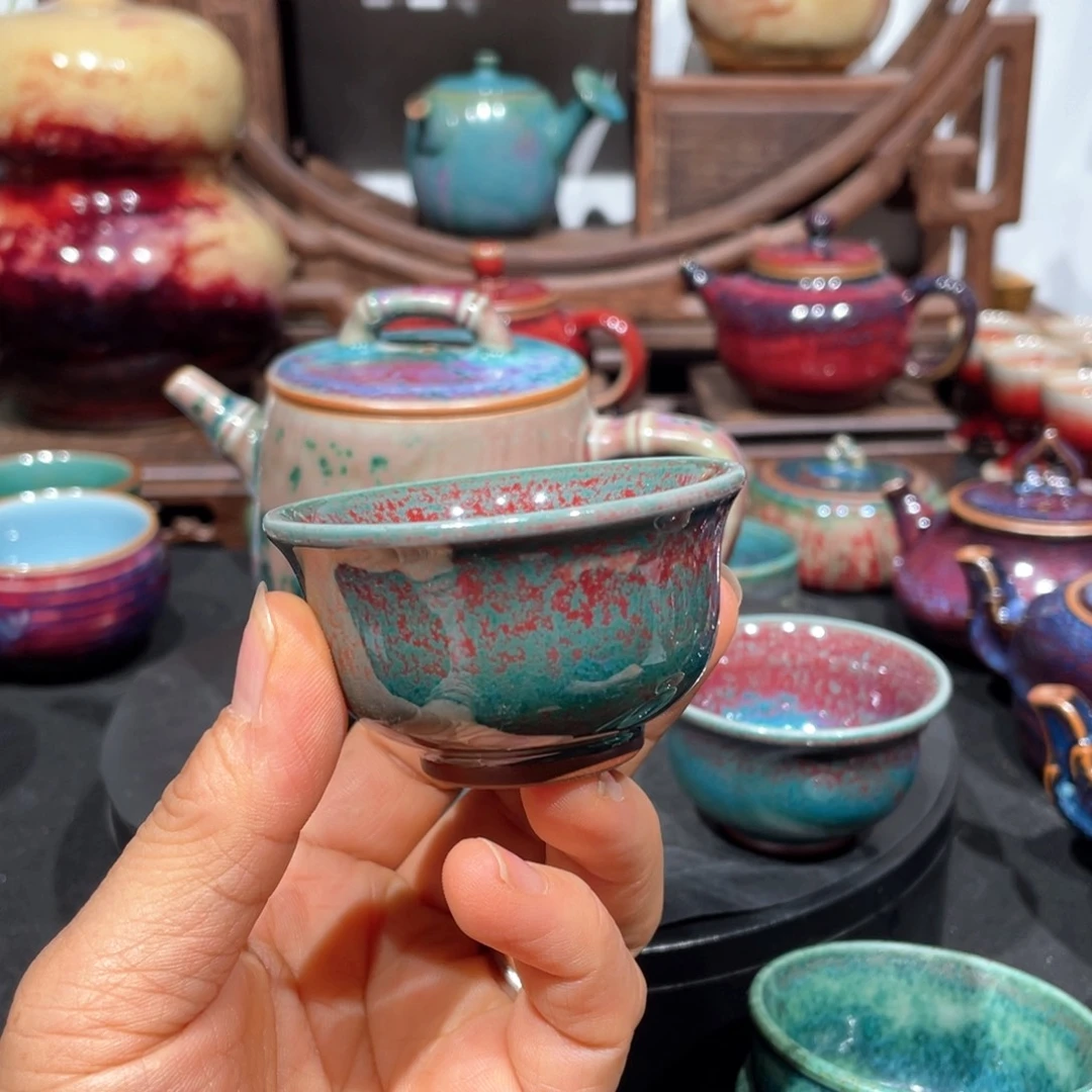 y***㎎中国神后钧瓷茶器