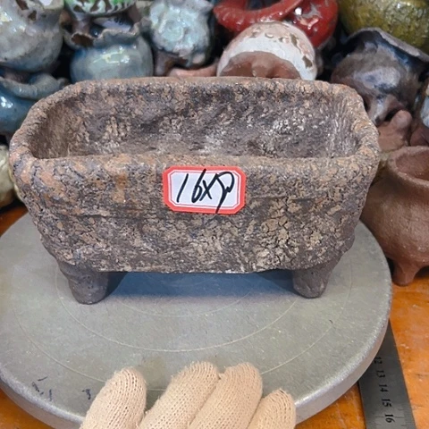 粗陶花盆手工花盆