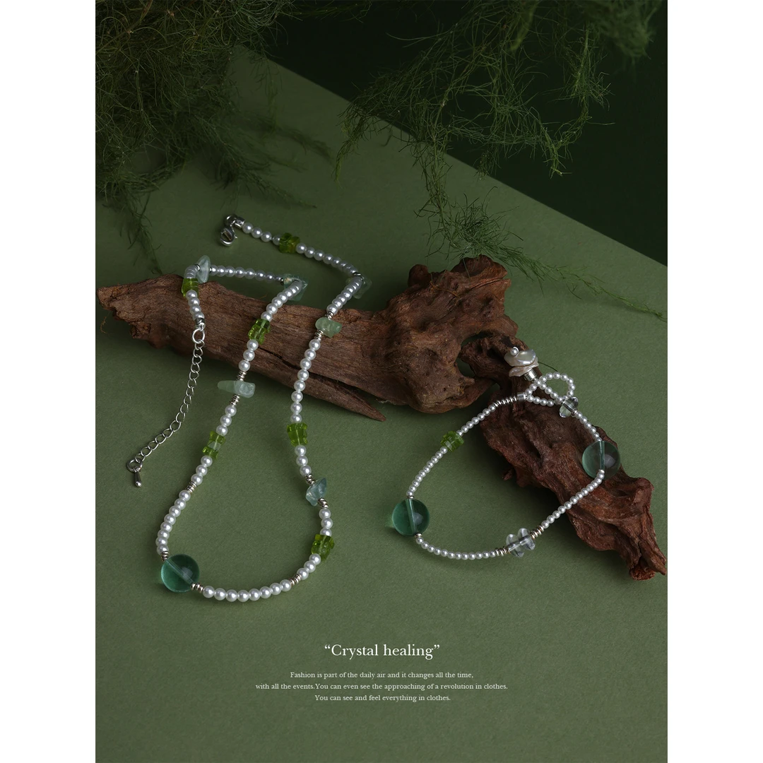 非金属仿珍珠手链 新品【澹烟浮光心境澄明手链/项链 贝珠