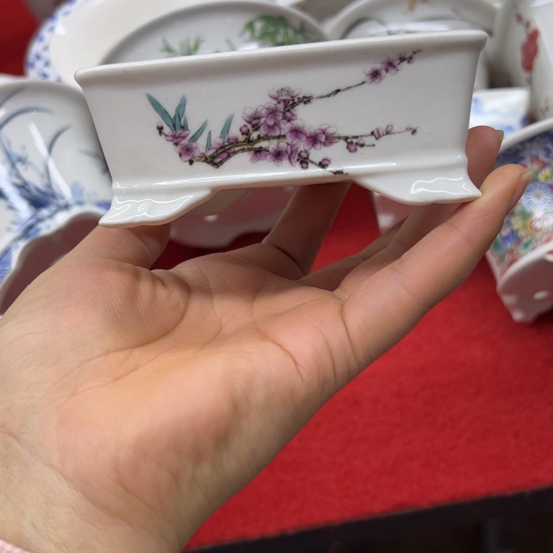 紫砂花盆179号瑕疵10/8/4cm