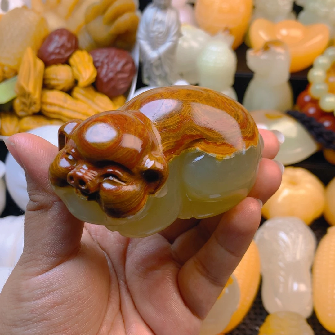 又*新疆五彩石猪