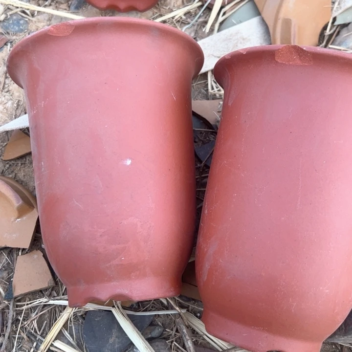 红陶紫砂兰花盆微瑕