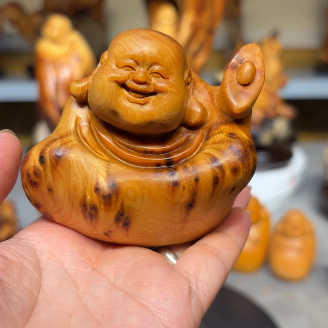 木太行崖柏弥勒佛瘤疤