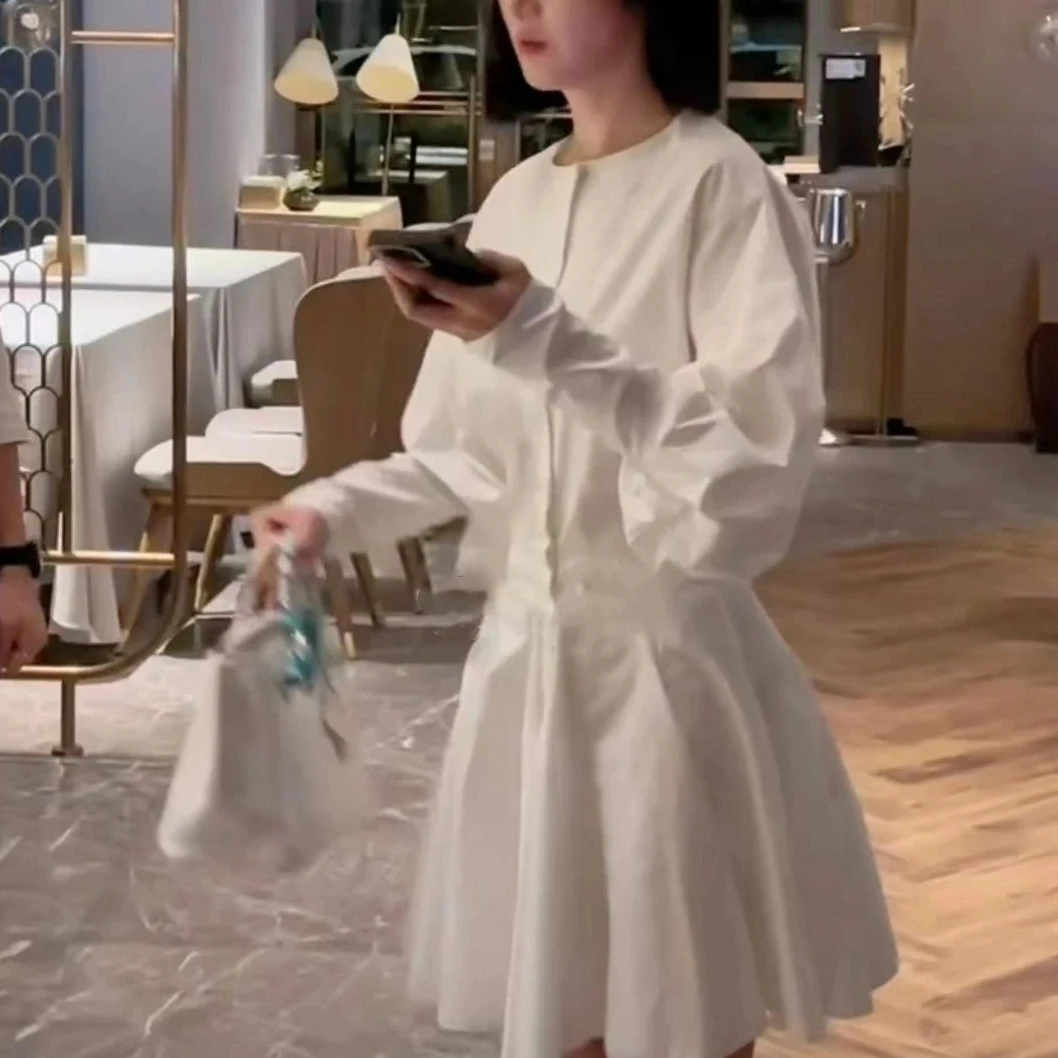 时尚百搭休闲潮流精品女装女款长袖白色00267