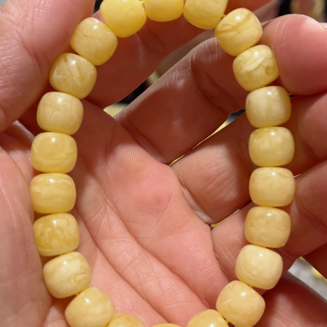 蜜蜡手串未镶嵌琥珀蜜蜡手串10mm+