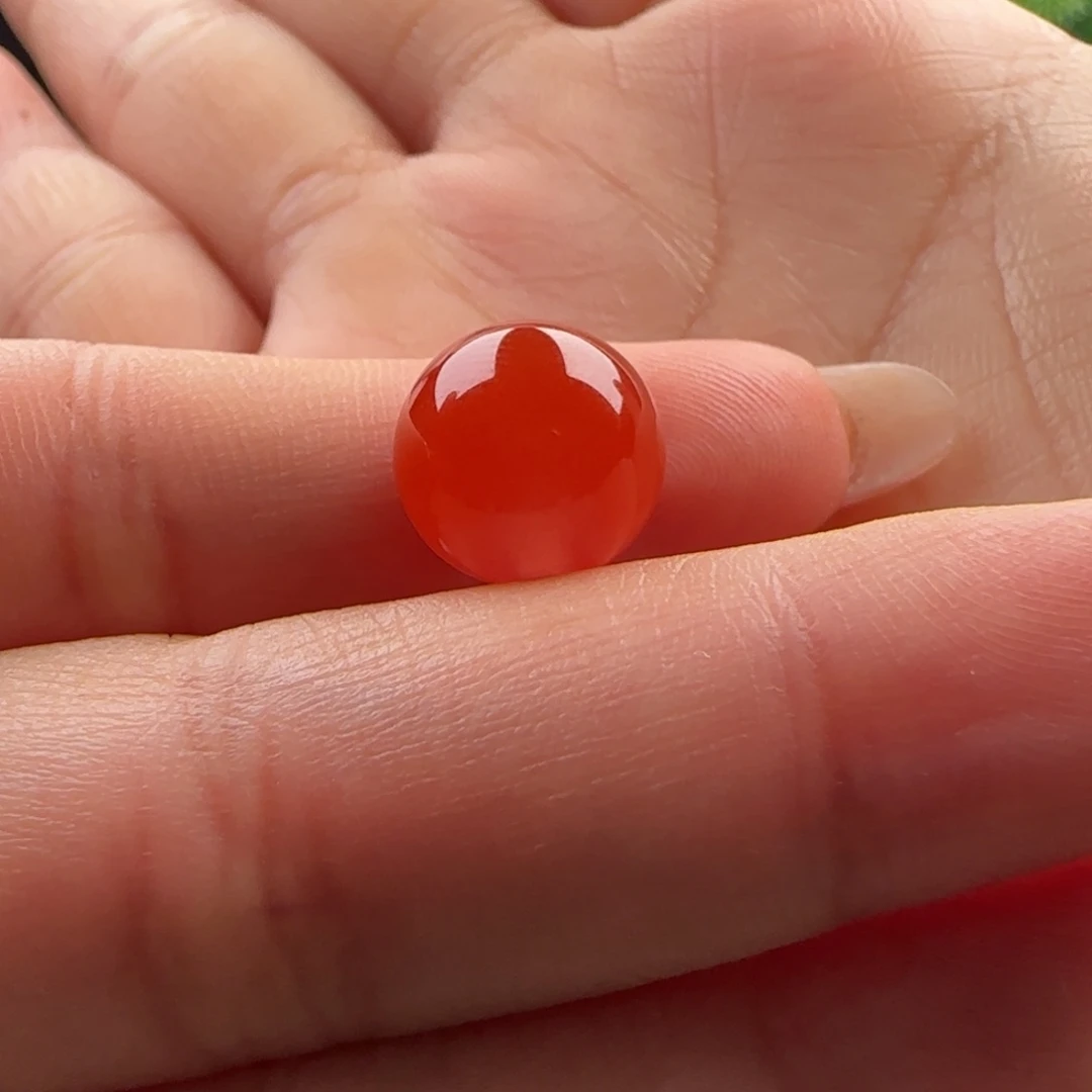 南红玛瑙未镶嵌圆珠11.4