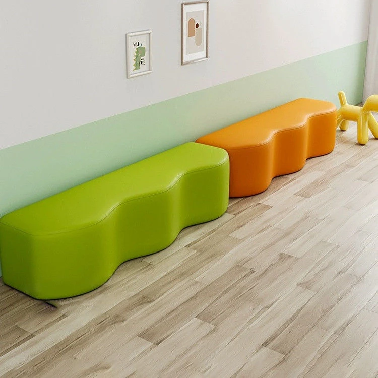 【2049人收藏】创意舞蹈培训机构家长等候区沙发凳幼儿园儿童长条
