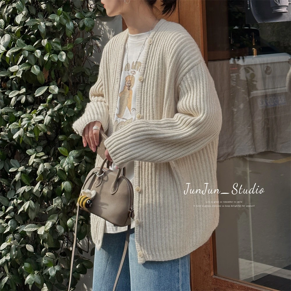 JunJun春季上新时尚简约百搭开衫毛衣JJ2290