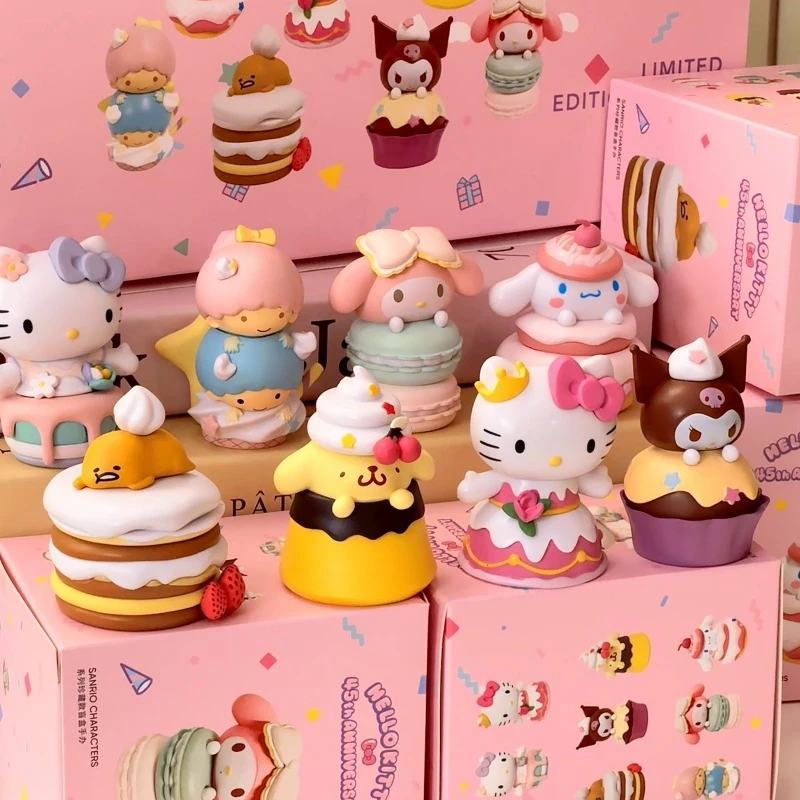 三丽鸥hellokitty布丁狗盲盒可爱库洛米手办一整套送女朋友礼物