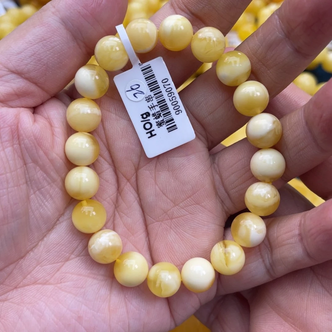 琥珀裸石未镶嵌琥珀蜜蜡9m m