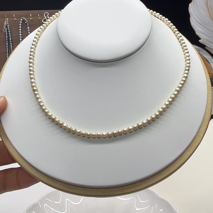 颈饰钛钢淡水珍珠