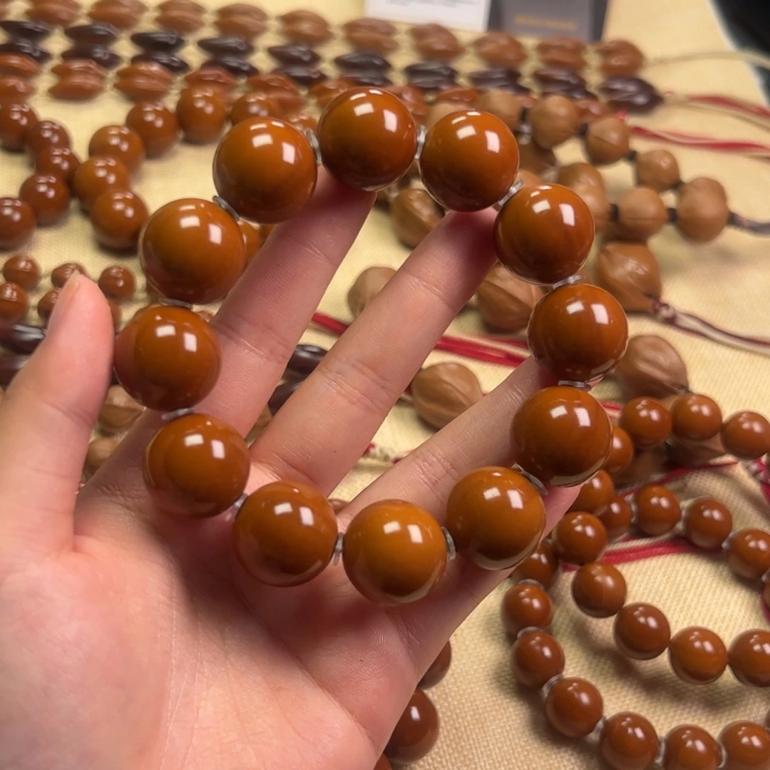 橄榄核手串/手链大*人1.9水晶