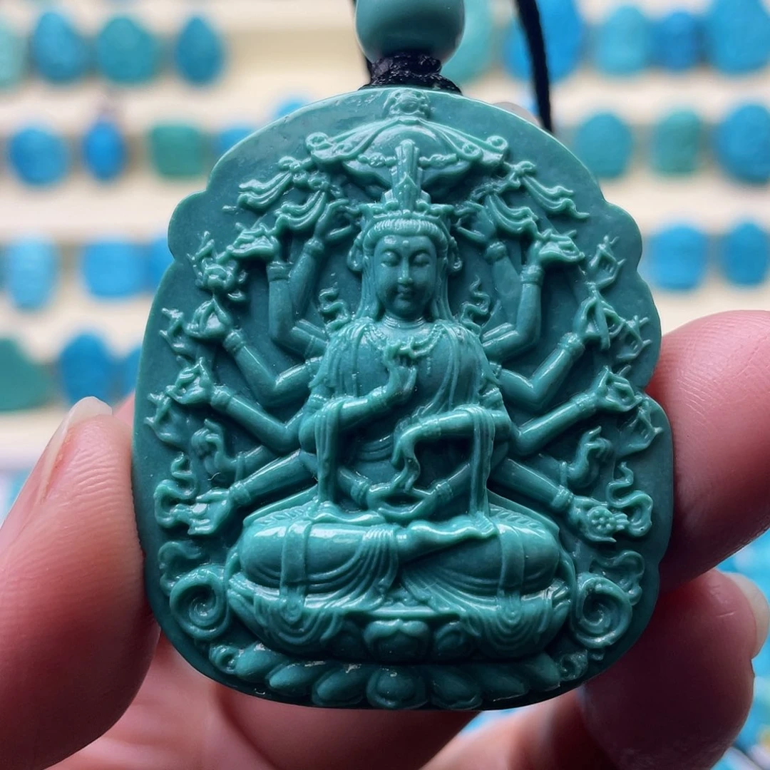 绿松石未镶嵌颈饰