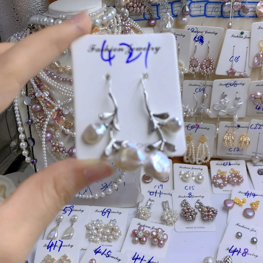 淡水珍珠颈饰银S925镶嵌