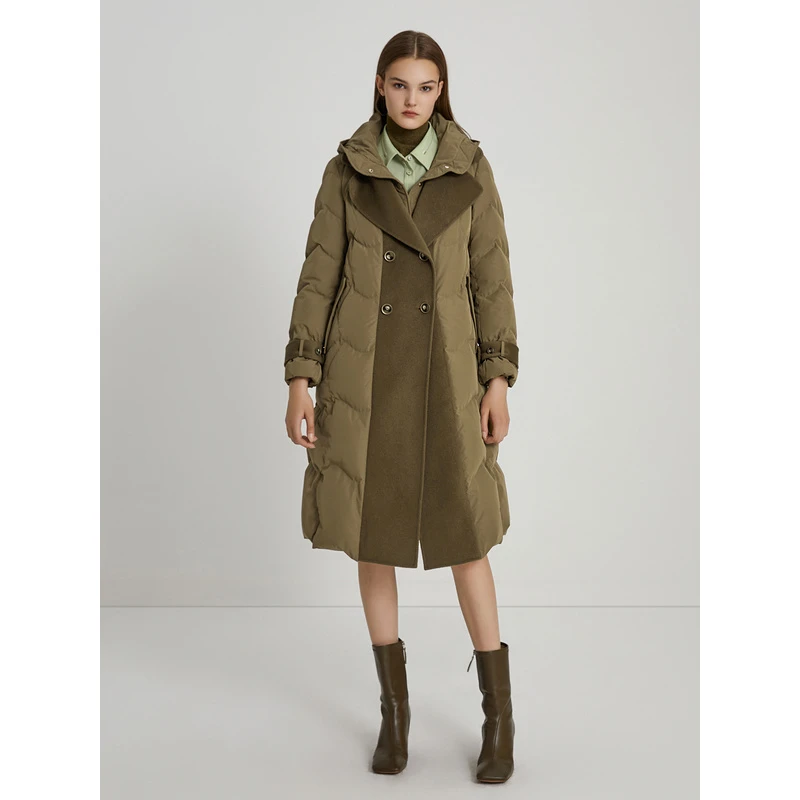 【力力淘】莱芙艾迪儿长羽绒服1E4Y68319