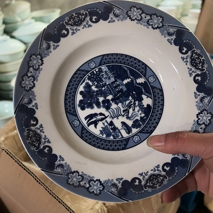 瓷片其它陶瓷一个深盘8寸